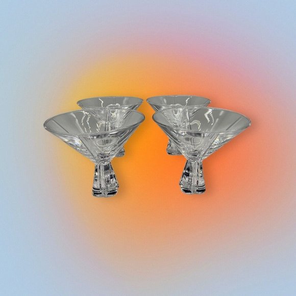 Mikasa Havana Collection Martini Glasses Lead Crystal Made in Germany - Picture 5 of 16